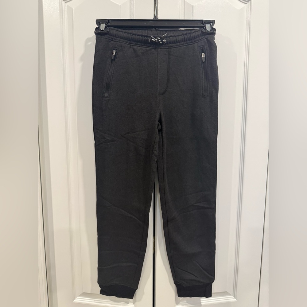 Old Navy kids L (10/12) Blk herringbone joggers NWT